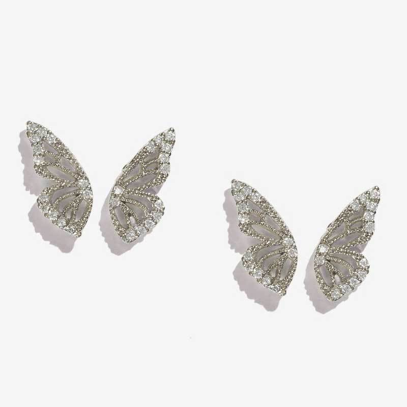 Pendientes Diseño Mariposa - Disponibles en Dorado, Plata y Rosa | Joyería Elegante para Mujeres