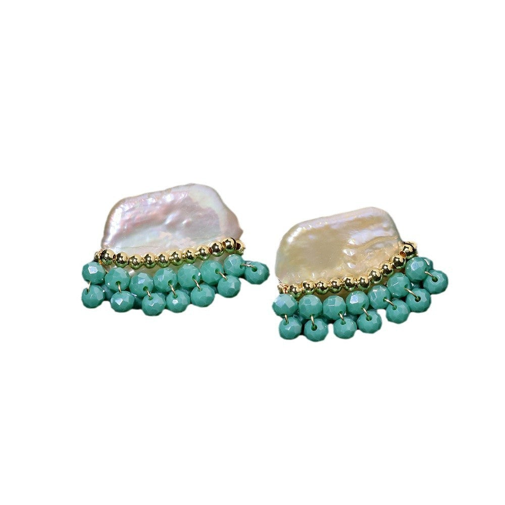 Natural Freshwater Niche Pearl Ear Studs Earrings