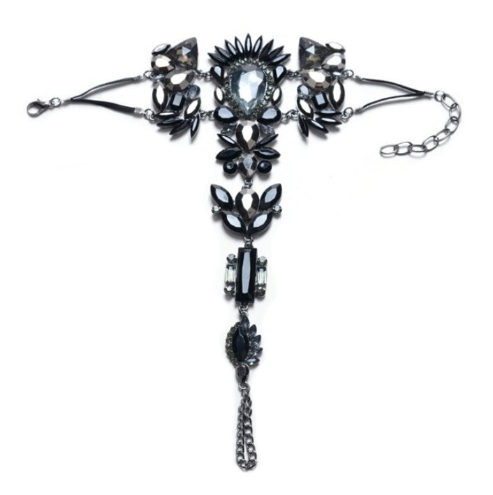 Tobillera de Pedrería Glam para Pies – Estilo Descalzo Elegante