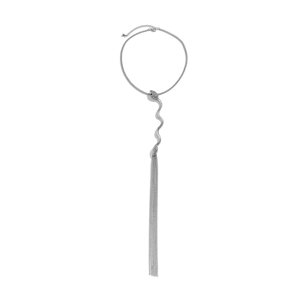 Collar Serpiente Dorado con Cristales – Diseño Elegante y Seductor