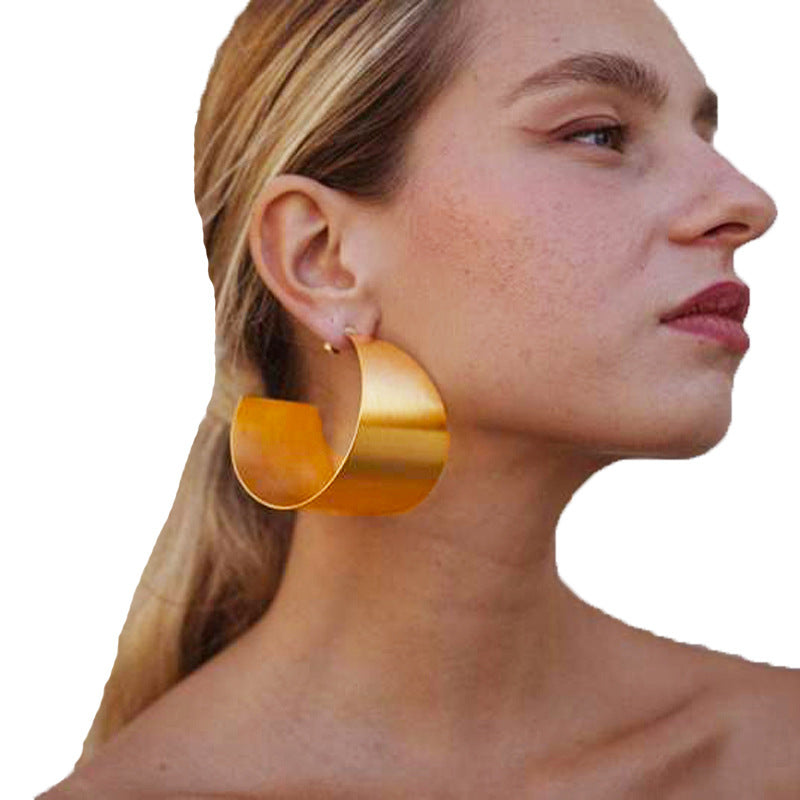 Pendientes Aros Geométricos Grandes – Estilo Minimalista y Audaz