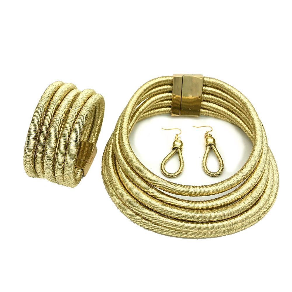 Collar Africano Tribal Multihebra Ajustable